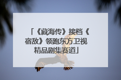 《藏海传》接档《宿敌》领跑东方卫视精品剧集赛道