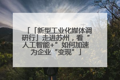 「新型工业化媒体调研行」走进苏州，看“人工智能+”如何加速为企业“变现”