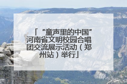 “童声里的中国”河南省文明校园合唱团交流展示活动（郑州站）举行