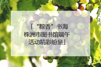 “粽香”书海 株洲市图书馆端午活动精彩纷呈