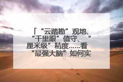 “云踏勘”观地、“千里眼”值守、“厘米级”精度……看“最强大脑”如何实现智慧治理