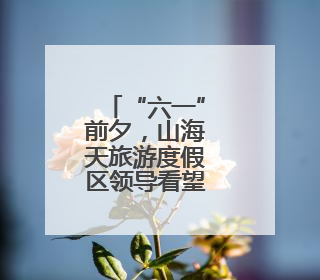 “六一”前夕，山海天旅游度假区领导看望少年儿童