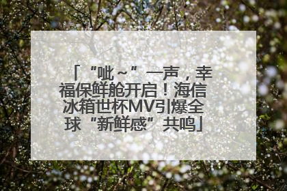“呲～”一声，幸福保鲜舱开启！海信冰箱世杯MV引爆全球“新鲜感”共鸣