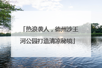 热浪袭人，德州沙王河公园打造清凉秘境