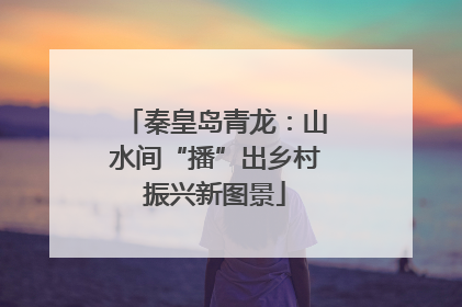 秦皇岛青龙：山水间“播”出乡村振兴新图景