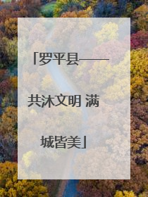 罗平县——共沐文明 满城皆美