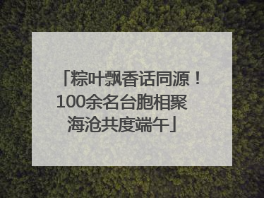 粽叶飘香话同源！100余名台胞相聚海沧共度端午