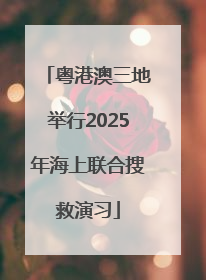 粤港澳三地举行2025年海上联合搜救演习