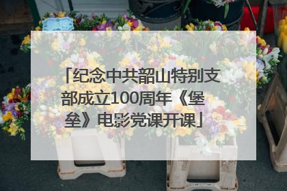 纪念中共韶山特别支部成立100周年《堡垒》电影党课开课