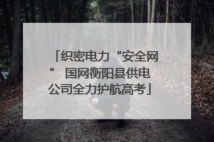 织密电力“安全网” 国网衡阳县供电公司全力护航高考