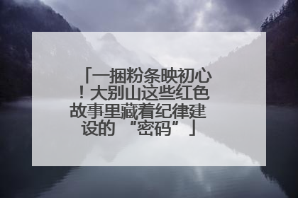 一捆粉条映初心！大别山这些红色故事里藏着纪律建设的 “密码”