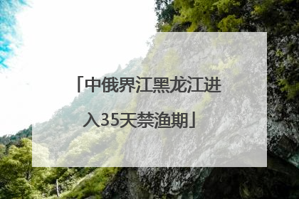 中俄界江黑龙江进入35天禁渔期