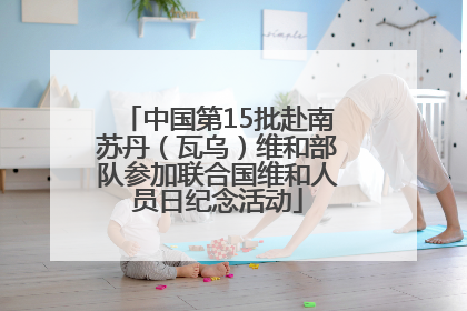 中国第15批赴南苏丹（瓦乌）维和部队参加联合国维和人员日纪念活动