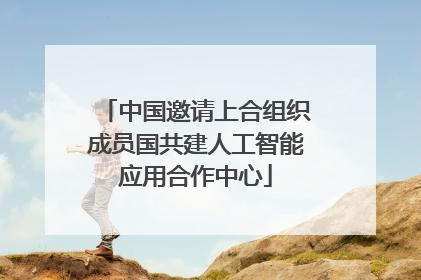 中国邀请上合组织成员国共建人工智能应用合作中心