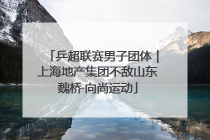 乒超联赛男子团体｜上海地产集团不敌山东魏桥·向尚运动