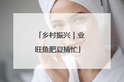 乡村振兴｜业旺鱼肥夏捕忙