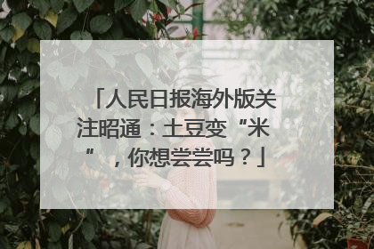 人民日报海外版关注昭通：土豆变“米”，你想尝尝吗？