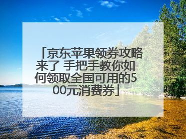 京东苹果领券攻略来了 手把手教你如何领取全国可用的500元消费券