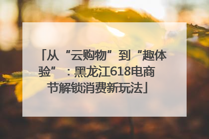 从“云购物”到“趣体验”：黑龙江618电商节解锁消费新玩法