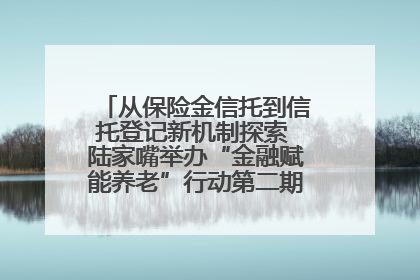 从保险金信托到信托登记新机制探索 陆家嘴举办“金融赋能养老”行动第二期行业交流会