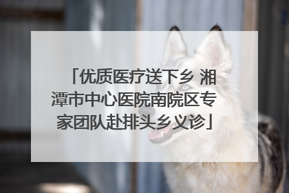 优质医疗送下乡 湘潭市中心医院南院区专家团队赴排头乡义诊