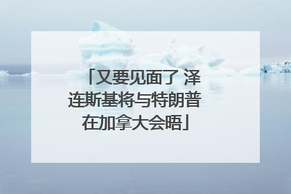 又要见面了 泽连斯基将与特朗普在加拿大会晤