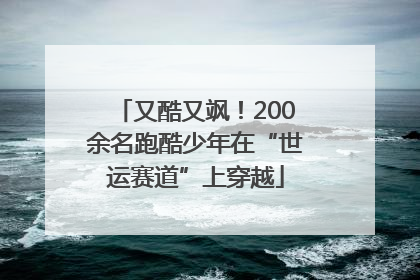又酷又飒！200余名跑酷少年在“世运赛道”上穿越