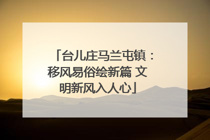 台儿庄马兰屯镇：移风易俗绘新篇 文明新风入人心