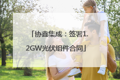 协鑫集成：签署1.2GW光伏组件合同