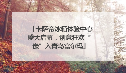 卡萨帝冰箱体验中心盛大启幕，创意狂欢“嵌”入青岛富尔玛