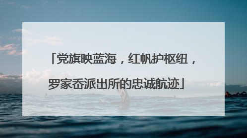 党旗映蓝海，红帆护枢纽，罗家岙派出所的忠诚航迹