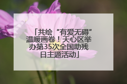 共绘“有爱无碍”温暖画卷！天心区举办第35次全国助残日主题活动