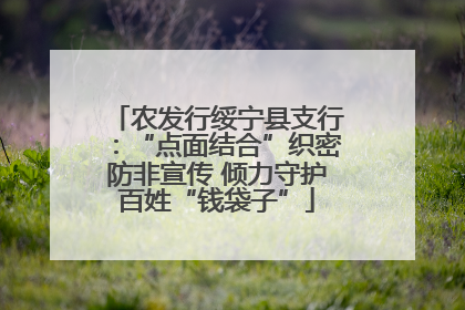 农发行绥宁县支行：“点面结合”织密防非宣传 倾力守护百姓“钱袋子”