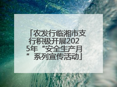 农发行临湘市支行积极开展2025年“安全生产月”系列宣传活动