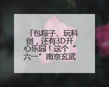 包粽子、玩科创，还有3D开心乐园！这个“六一”南京玄武很“哇塞”