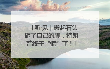 听·见｜搬起石头砸了自己的脚，特朗普终于“慌”了！