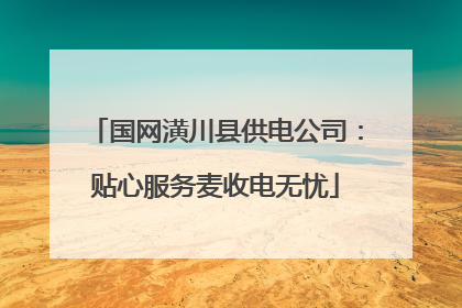 国网潢川县供电公司：贴心服务麦收电无忧