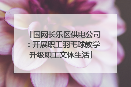 国网长乐区供电公司：开展职工羽毛球教学升级职工文体生活