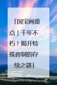 国宝画重点｜千年不朽！揭开特殊葬制的存续之谜