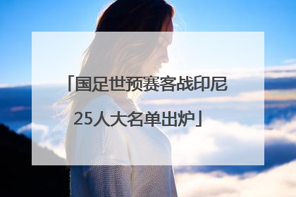 国足世预赛客战印尼25人大名单出炉