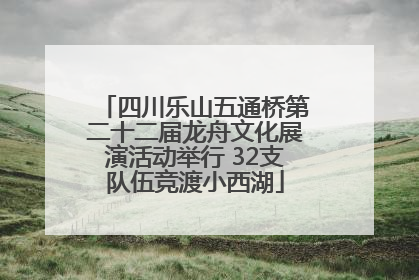 四川乐山五通桥第二十二届龙舟文化展演活动举行 32支队伍竞渡小西湖
