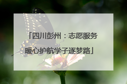 四川彭州：志愿服务暖心护航学子逐梦路