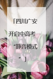 四川广安开启中高考“静音模式”