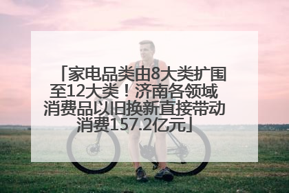 家电品类由8大类扩围至12大类！济南各领域消费品以旧换新直接带动消费157.2亿元