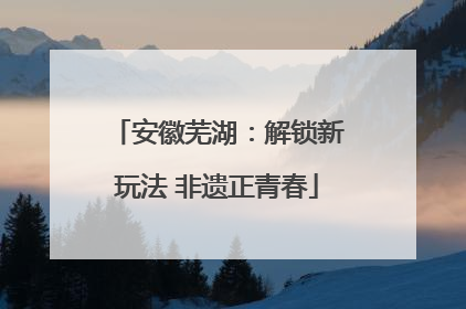 安徽芜湖：解锁新玩法 非遗正青春