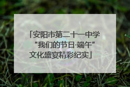 安阳市第二十一中学“我们的节日·端午”文化盛宴精彩纪实