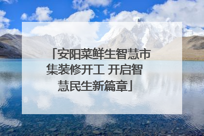 安阳菜鲜生智慧市集装修开工 开启智慧民生新篇章