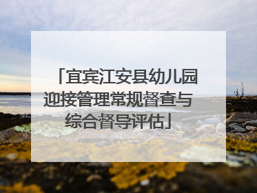 宜宾江安县幼儿园迎接管理常规督查与综合督导评估