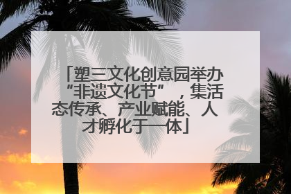 塑三文化创意园举办“非遗文化节”，集活态传承、产业赋能、人才孵化于一体