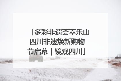 多彩非遗荟萃乐山 四川非遗焕新购物节启幕｜镜观四川